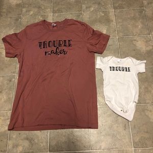 Mommy & me tee & onesie